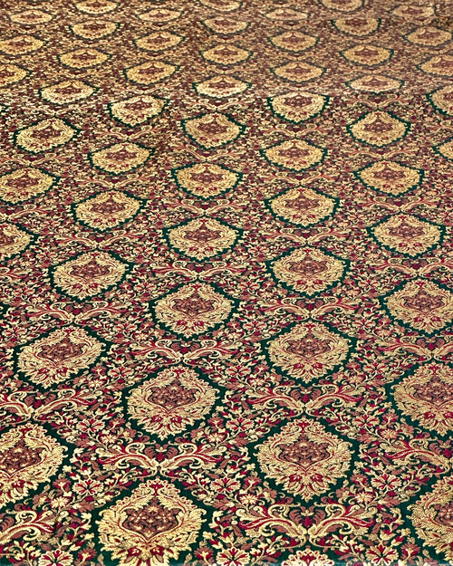 Blended Jangla Jamawar With Multi Coloured Resham Work