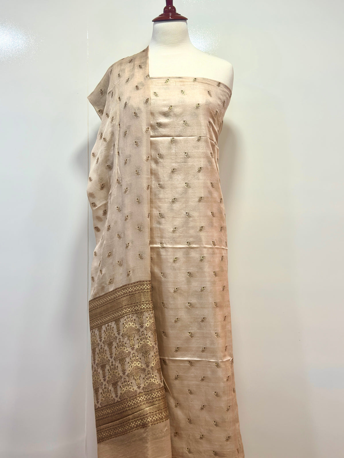 Shirt Pure Katan Silk Dupatta Pure Crinkle Chiffon