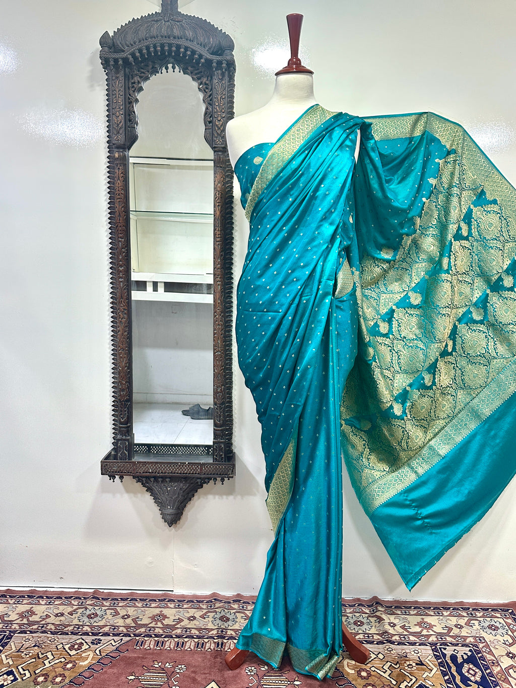 Saree Tussel Silk With Yellow Golden Zari Work
