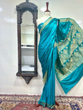 Saree Tussel Silk With Yellow Golden Zari Work