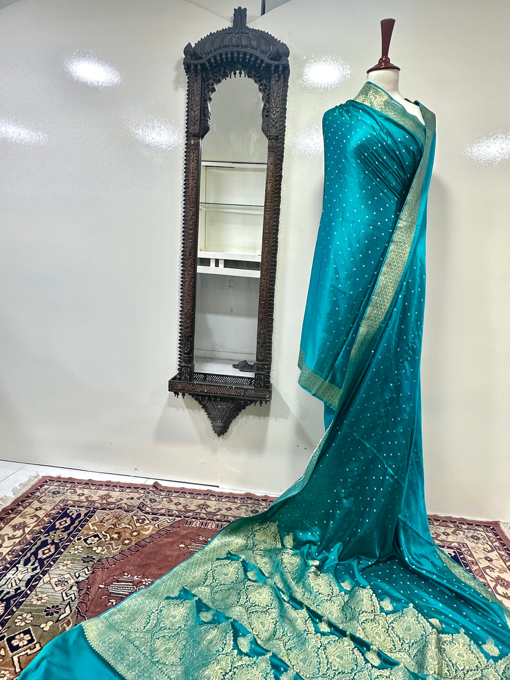 Saree Tussel Silk With Yellow Golden Zari Work