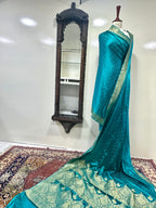 Saree Tussel Silk With Yellow Golden Zari Work