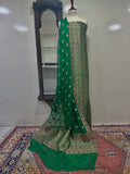 Shirt Pure Kimkhab Atlas With Pure Crinkle Chiffon Dupatta