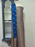 Shirt Pure Kimkhab Atlas With Pure Crinkle Chiffon Dupatta