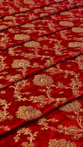 Pure Sartan Kimkhab Jamawar With Copper Zari Work