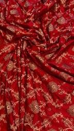 Pure Sartan Kimkhab Jamawar With Copper Zari Work