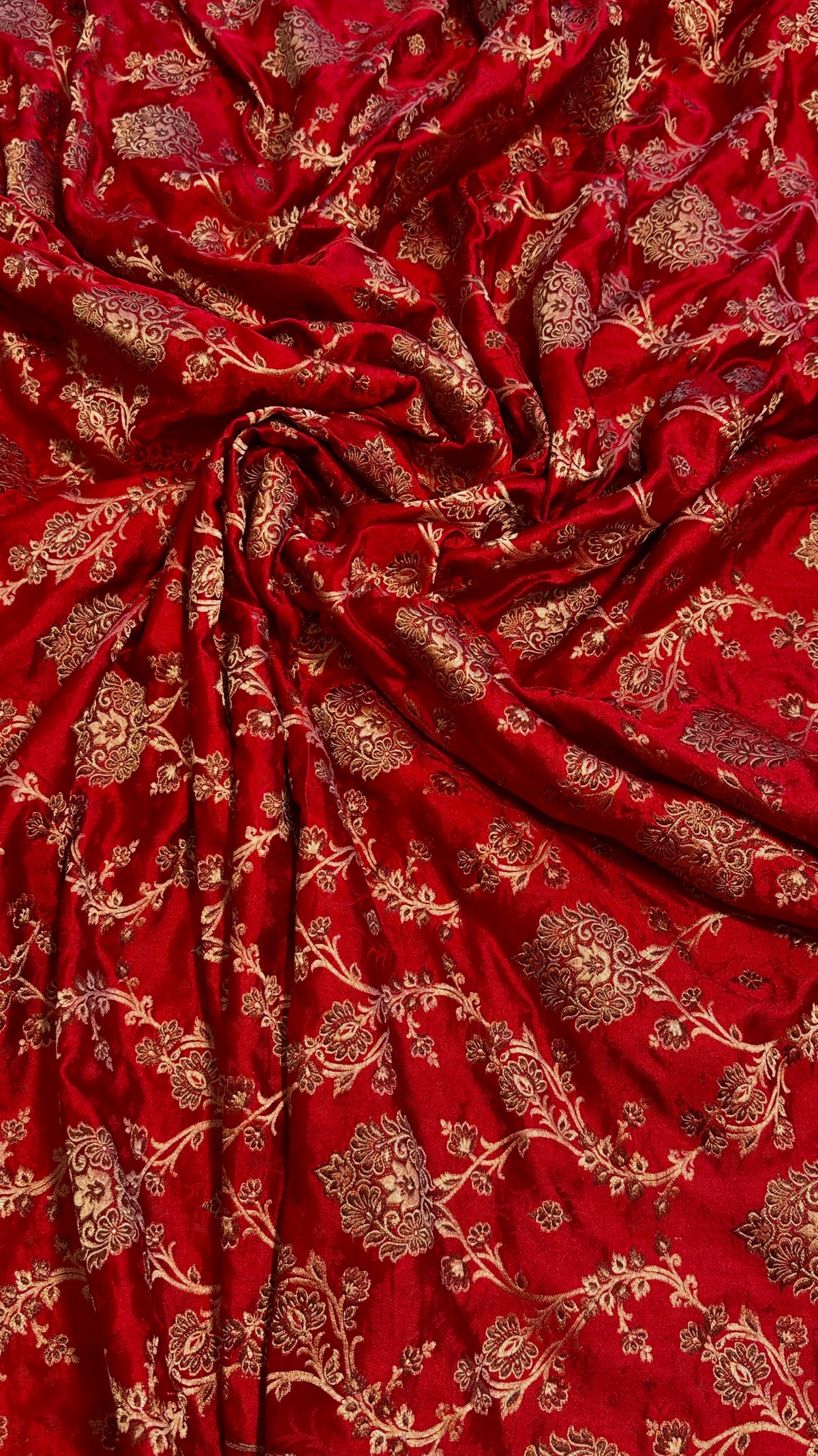 Pure Sartan Kimkhab Jamawar With Copper Zari Work
