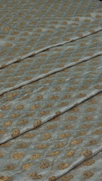 Pure Sartan Kimkhab Jamawar Boti Design With Copper Zari Work