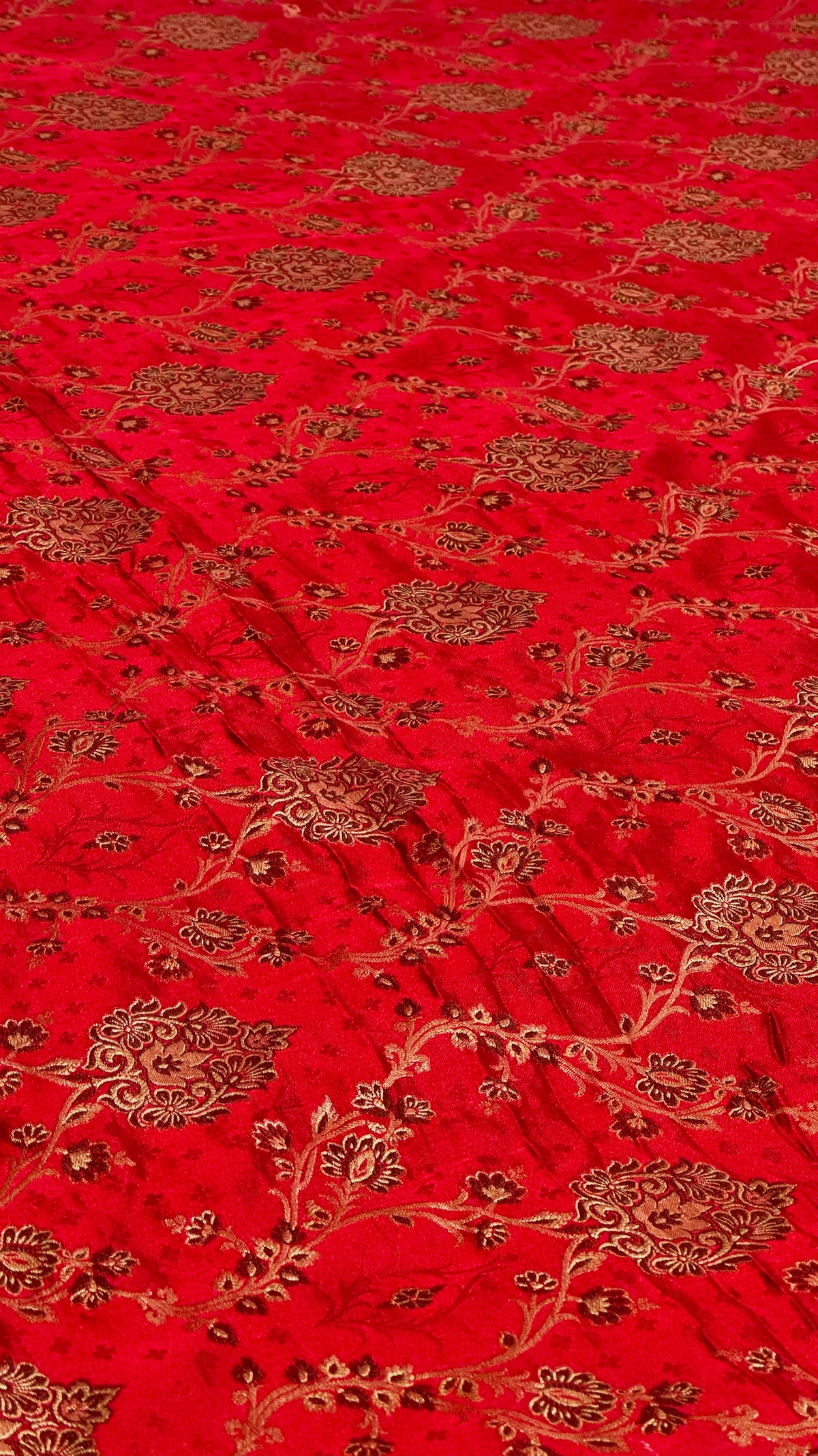 Pure Sartan Kimkhab Jamawar With Copper Zari Work