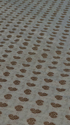 Pure Sartan Kimkhab Jamawar Boti Design With Copper Zari Work