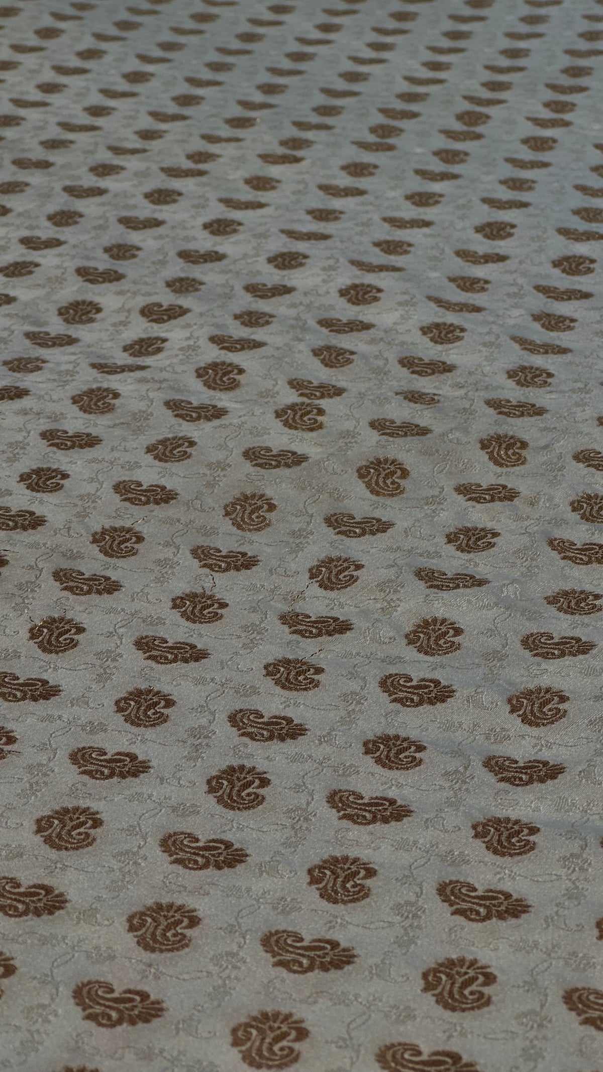 Pure Sartan Kimkhab Jamawar Boti Design With Copper Zari Work